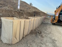 Recoverable Unit Gabion Basket Defence Wall Barrier