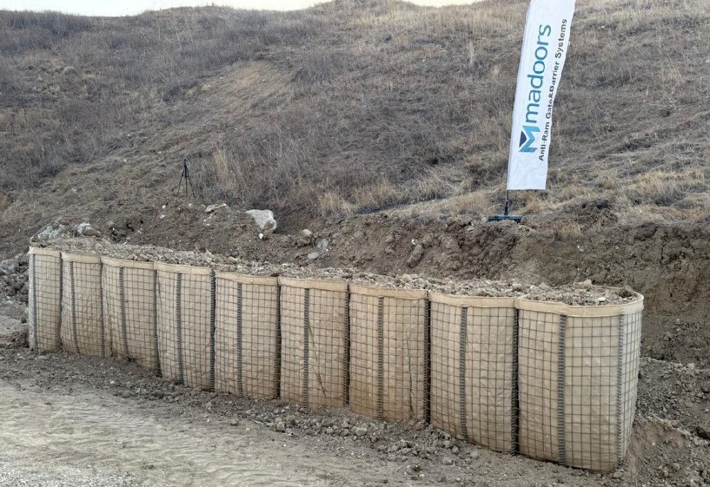 Recoverable Unit Gabion Basket Defence Wall Barrier